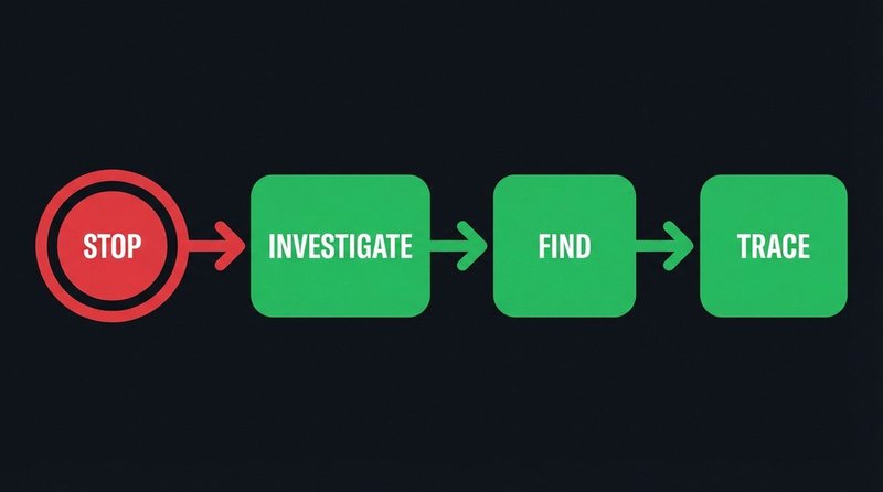 The four steps of the SIFT method illustrated as a visual framework for fact-checking online content